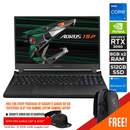 GIGABYTE AORUS 15P KD-72S1223GH GAMING LAPTOP (BLACK) | 15.6" FHD | i7-11800H | 16GB DDR4 | 512GB SSD | RTX 3060 | WIN10 + GIGABYTE AORUS G2 BACKPACK (BLACK) - DataBlitz