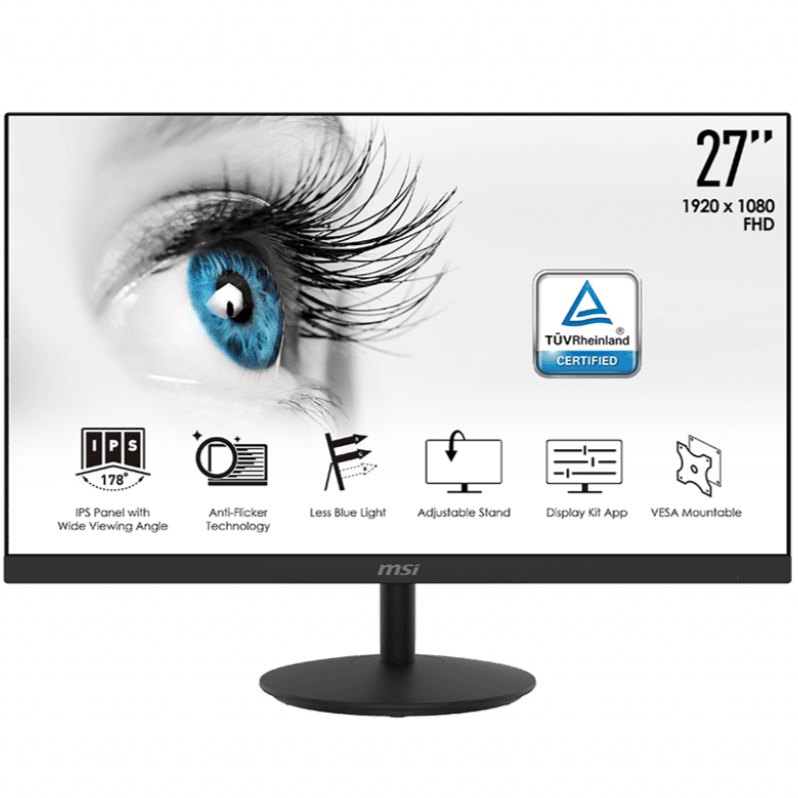 MSI PRO MP271 27" FHD IPS PROFESSIONAL MONITOR (BLACK) - DataBlitz