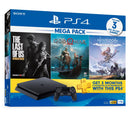 PS4 CONSOLE 1TB (JET BLACK) CUH-2218B B01 REG.3 MEGA PACK (THE LAST OF US REMASTERED + GOD OF WAR + HORIZON ZERO DAWN) - DataBlitz
