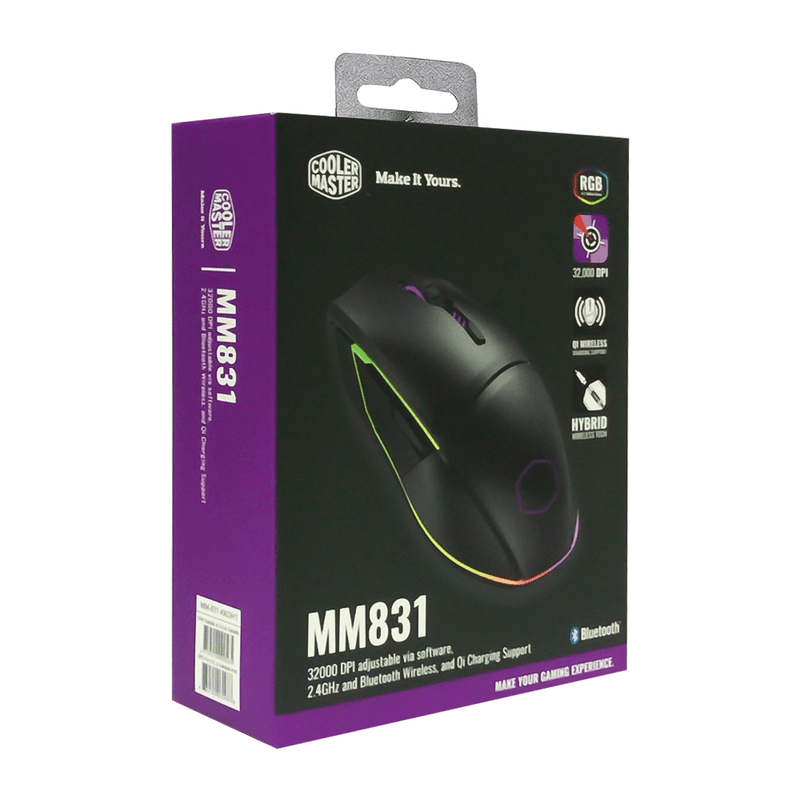 COOLER MASTER MM831 WIRELESS RGB GAMING MOUSE - DataBlitz