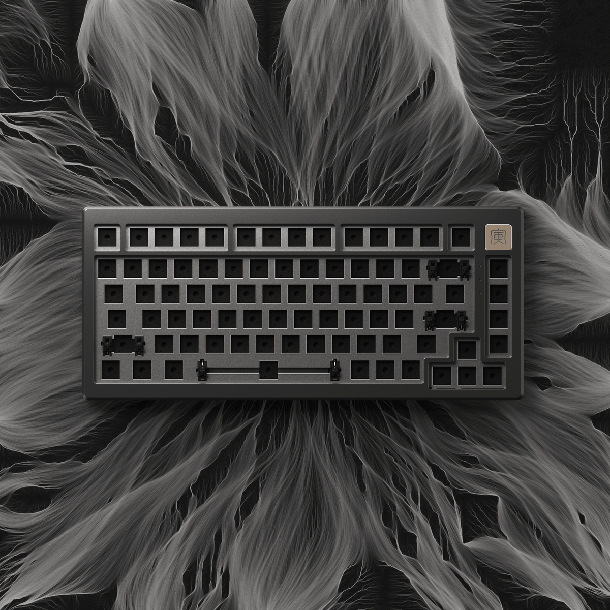 AKKO MOD006 RGB Hot-Swappable Mechanical Keyboard DIY Kit With Gasket Mount Structure (Space Gray) - DataBlitz