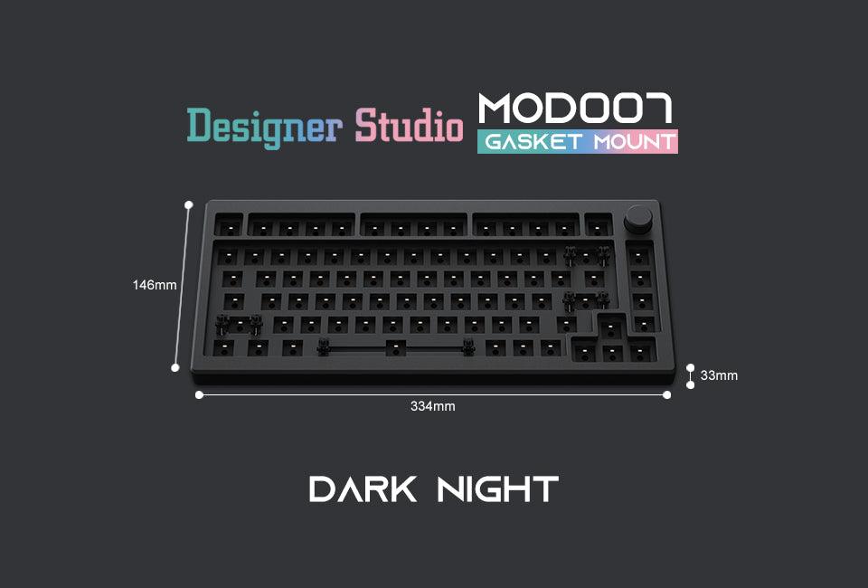 AKKO MOD007 RGB MECHANICAL KEYBOARD HOT-SWAPPABLE DIY KIT GASKET MOUNT WITH 82-KEY LAYOUT (BLACK) - DataBlitz