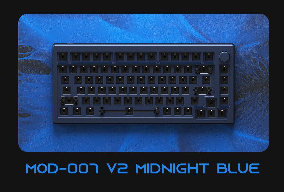 AKKO MOD007 V2 RGB HOT-SWAPPABLE MECHANICAL KEYBOARD DIY KIT WITH GASKET MOUNT STRUCTURE (MIDNIGHT BLUE) - DataBlitz