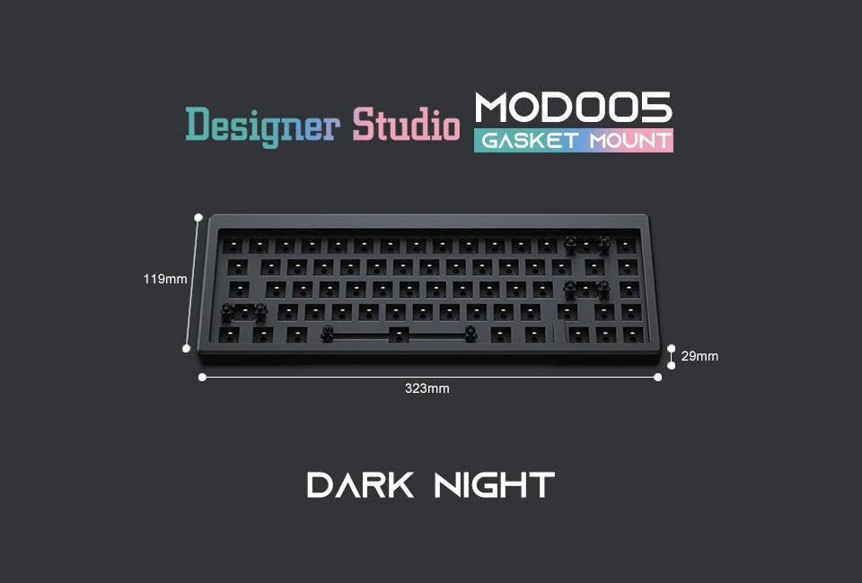 AKKO MOD005 RGB MECHANICAL KEYBOARD HOT-SWAPPABLE DIY KIT GASKET MOUNT WITH 67-KEY LAYOUT (BLACK) - DataBlitz