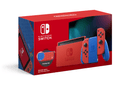 Nintendo Switch Console Mario Red & Blue Edition (Includes Carrying Case) + NSW Dobe Dust-Proof Kit Include Rubber Plug & Toughened Glass Film (TNS-862) Bundle - DataBlitz