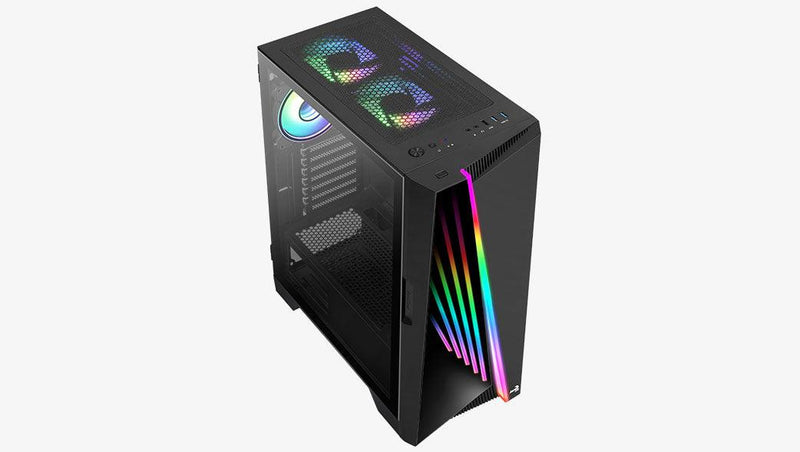 Aerocool Mirage-G-BK-V1 ARGB Mid-Tower Case (Black) - DataBlitz