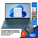 HP PAVILION X360 CONVERTIBLE 14-DY1028TU (SPRUCE BLUE) LAPTOP | 14” FHD | i7-1195G7 | 16GB DDR4 | 512GB SSD | IRIS XE | WIN11 + MS OFFICE HOME & STUDENT HP PRELUDE TOPLOAD BAG - DataBlitz
