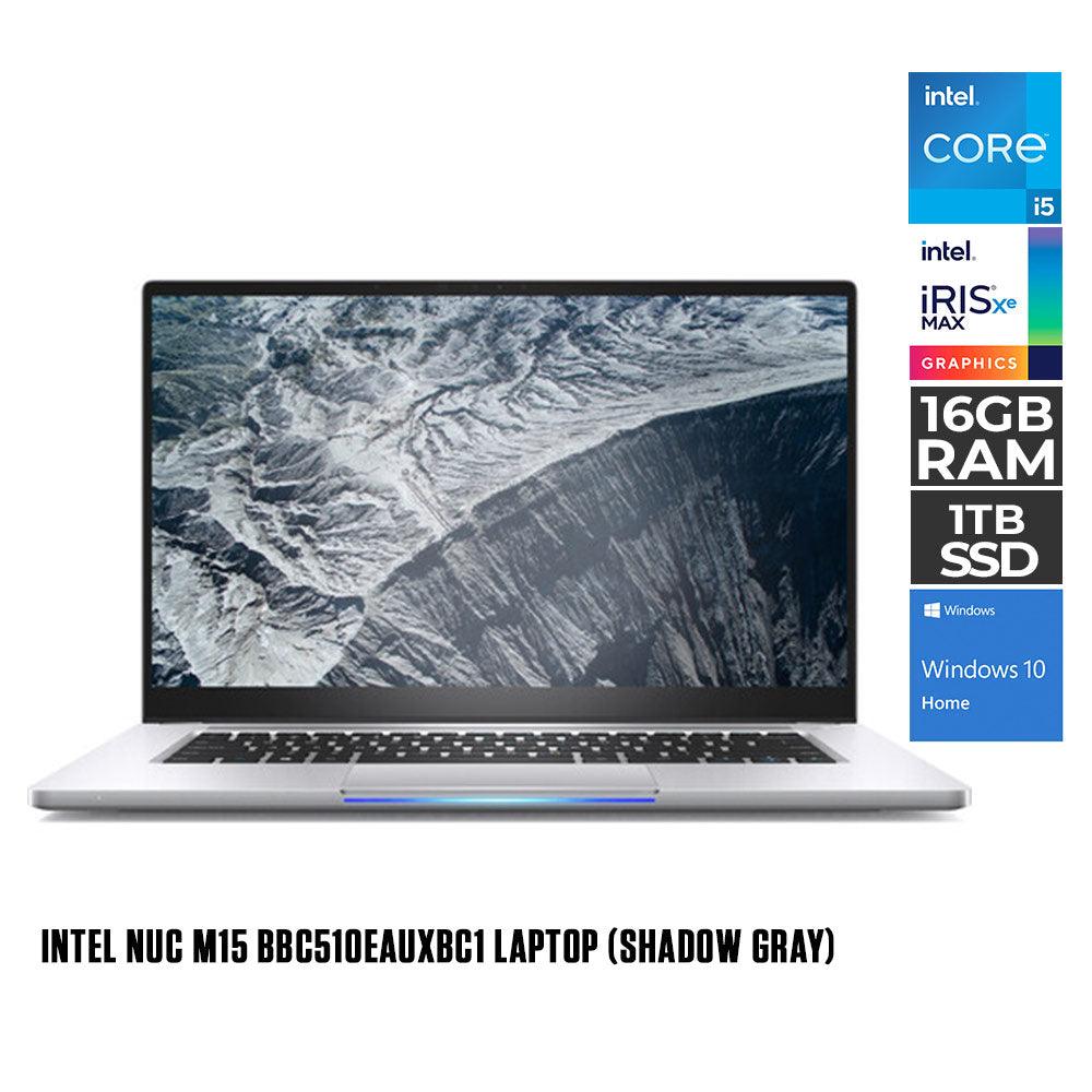 Intel NUC M15 BBC510EAUXBC1 Laptop (Shadow Gray) | 15.6” FHD | i5-1135G7 | 16GB DDR4 | 1TB SSD | Intel Xe | Win10 - DataBlitz