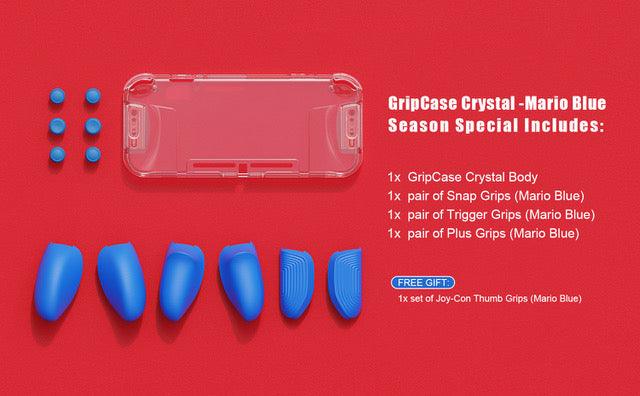 SKULL & CO. NSW MAXCARRY GRIP CASE CRYSTAL BUNDLE (MARIO BLUE) (NSGCSET2-MB) - DataBlitz