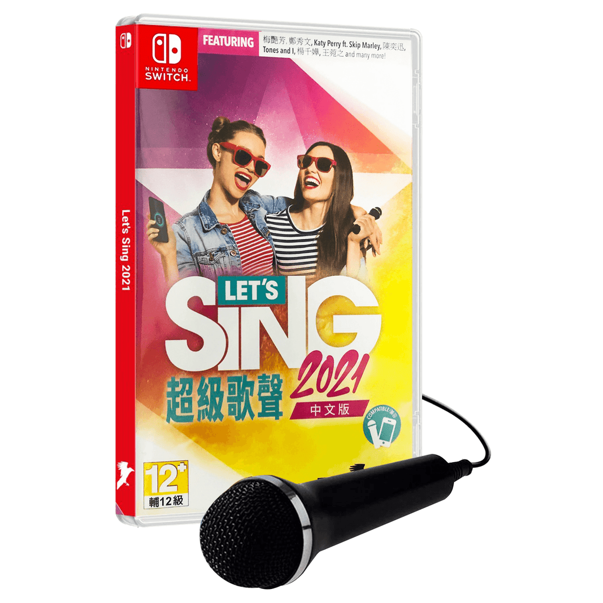 Nintendo Switch Lets Sing 2021 With 1 USB Microphone (3M)