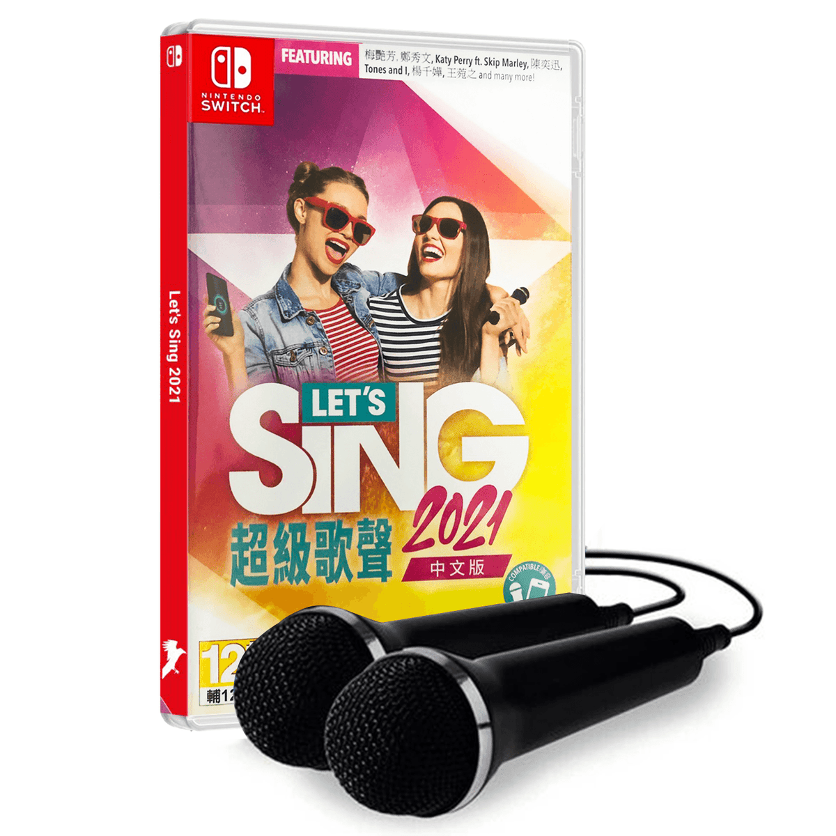 Nintendo Switch Lets Sing 2021 With 2 USB Microphone (3M)