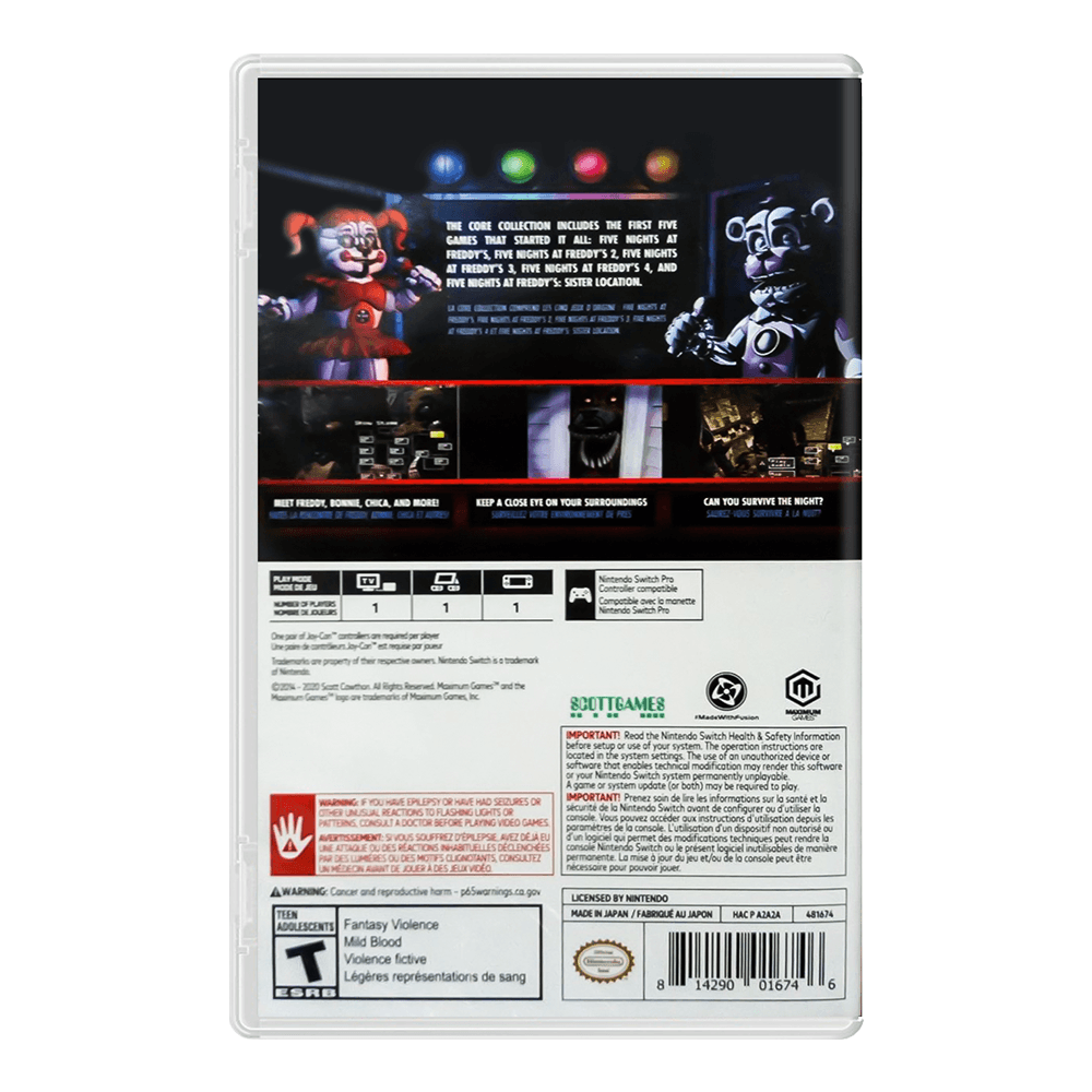 Core Collection Fnaf Juego Nintendo Fnaf Collection Nintendo