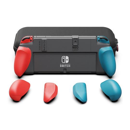 SKULL & CO. NSW NEOGRIP MAXCARRY CASE BUNDLE FOR N-SWITCH / N-SWITCH OLED MODEL (NEON RED/BLUE) (NSNGSET-RB) - DataBlitz