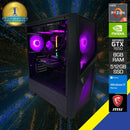 Alpha MSIMF100R Gaming PC (Black) | AMD Ryzen 5 3600 | 8GB RAM DDR4 | 500GB M.2 SSD | GTX 1650 | Windows 11 Home - DataBlitz