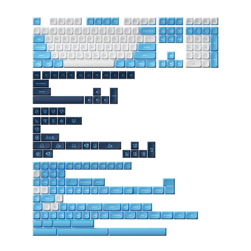 AKKO UNC Blue Keycaps Set MDA 227 Keys - DataBlitz