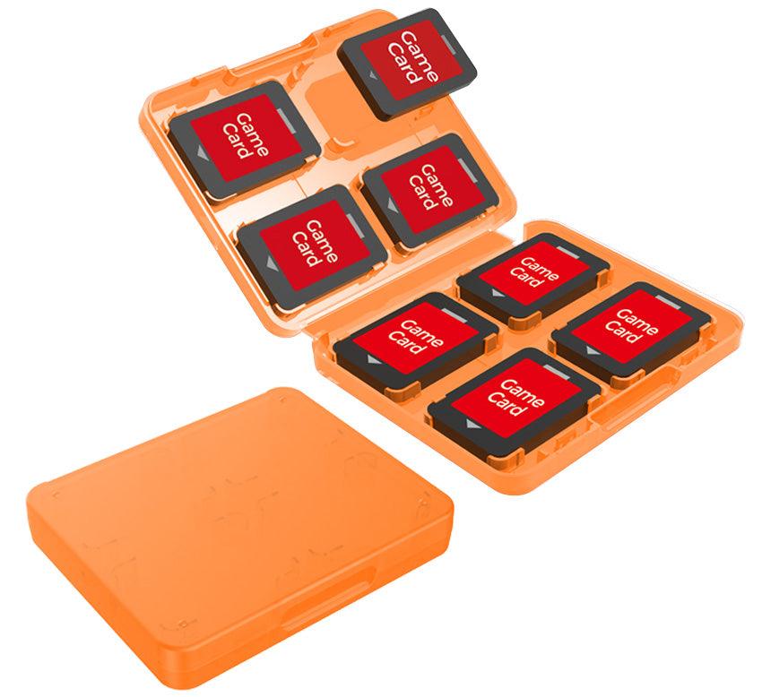 DOBE NSW GAME CARD STORAGE FOR N-SWITCH 8 GRIPS ORANGE (TNS-19303) - DataBlitz