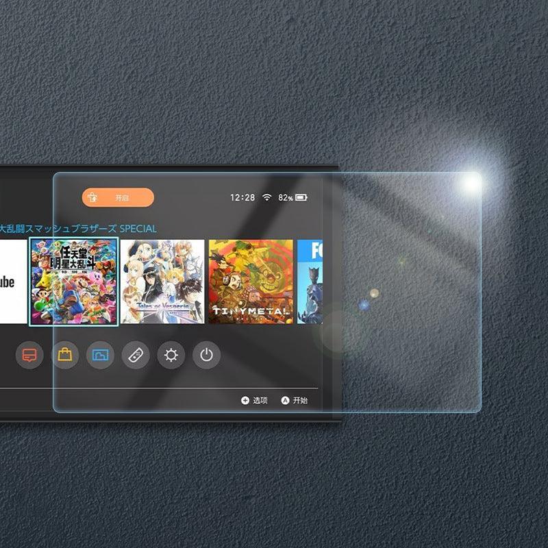 AKITOMO NSW TEMPERED GLASS SCREEN PROTECTOR FOR NITENDO SWITCH OLED MODEL (2PACK) (AKSW-172) - DataBlitz