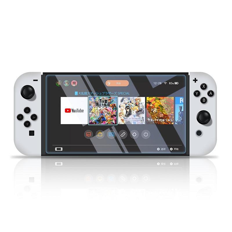 AKITOMO NSW TEMPERED GLASS SCREEN PROTECTOR FOR NITENDO SWITCH OLED MODEL (2PACK) (AKSW-172) - DataBlitz