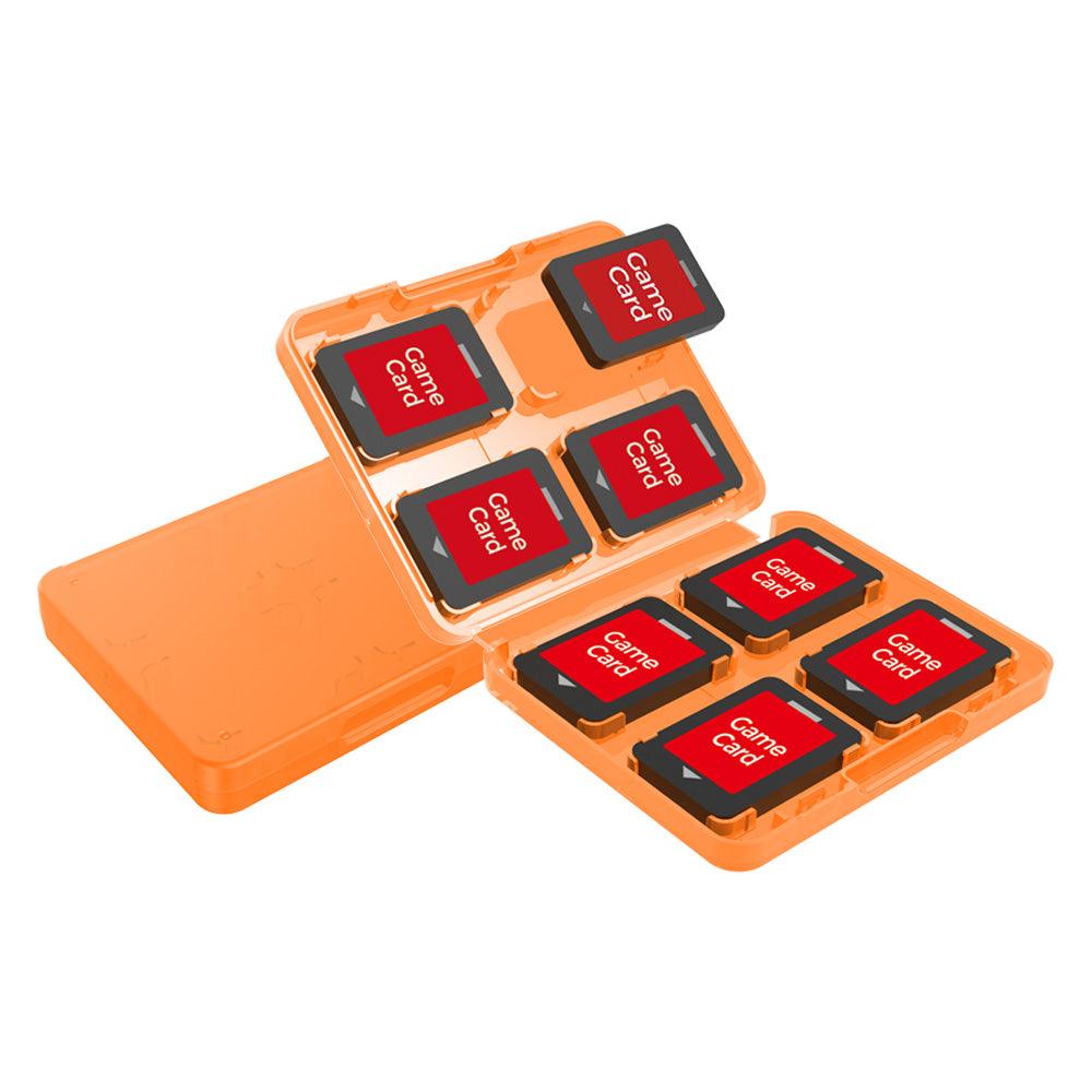 DOBE NSW GAME CARD STORAGE FOR N-SWITCH 8 GRIPS ORANGE (TNS-19303) - DataBlitz