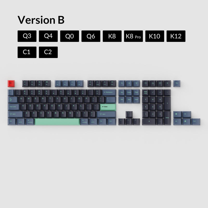 Keychron OEM Dye-Sub PBT Keycap Set Version B - Hacker (PBT-36)