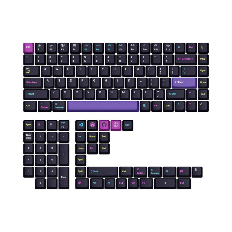 Keychron OEM Dye-Sub PBT Full Set Keycap Set - Developer (T8) - DataBlitz