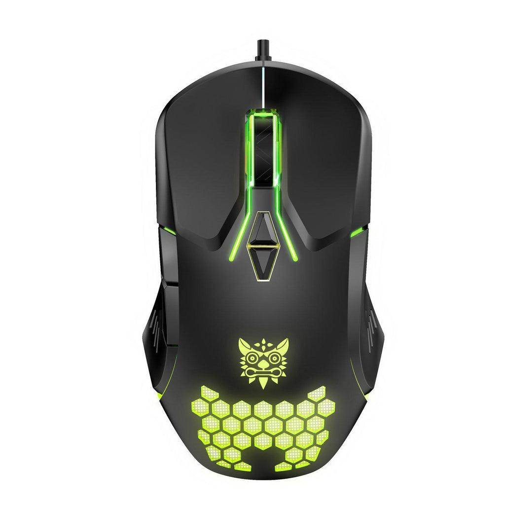 Onikuma CW902 RGB Wired Optical Gaming Mouse (Black) - DataBlitz