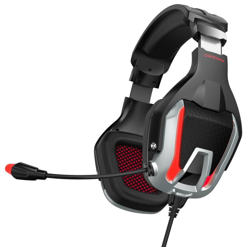 Onikuma K12 Gaming Headset HD Sound Gamer Volume Adjustable Headphone With Mic (Black/Red)