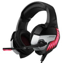 Onikuma K5 PRO Gaming Headset Wired Stereo Headphones ANC With Mic Led Lights (Black/Red) - DataBlitz