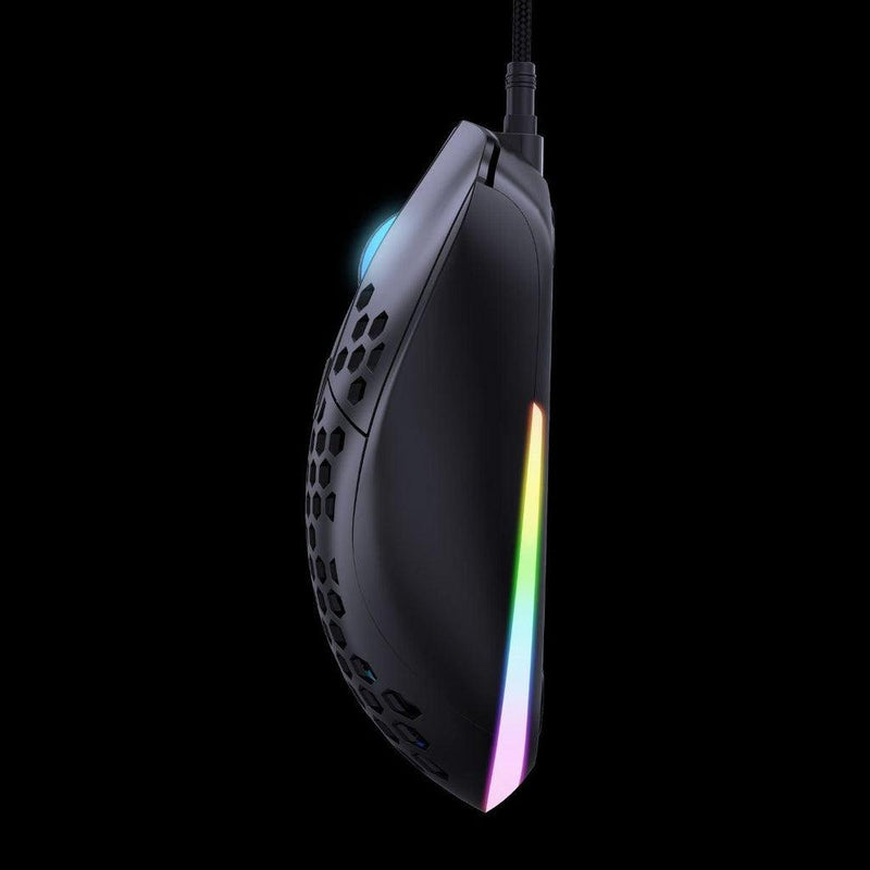 Onikuma CW906 Wired Gaming Mouse Honeycomb Shell 8 Programming Buttons Colorful RGB Backlit (Black) - DataBlitz