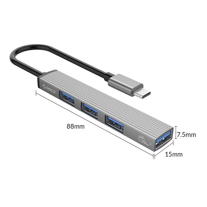 Orico Type-C To USB 3.0 Hub (Gray) (AH-13) - DataBlitz