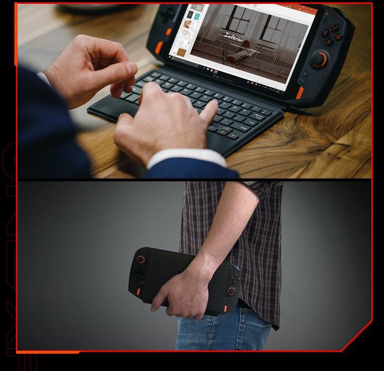 ONEXPLAYER AMD RYZEN R7 4800U 16G 1TB SSD 8.4 INCH HANDHELD GAME CONSOLE + ONEXPLAYER MAGNETIC KEYBOARD + ONEXPLAYER STORAGE BAG - DataBlitz