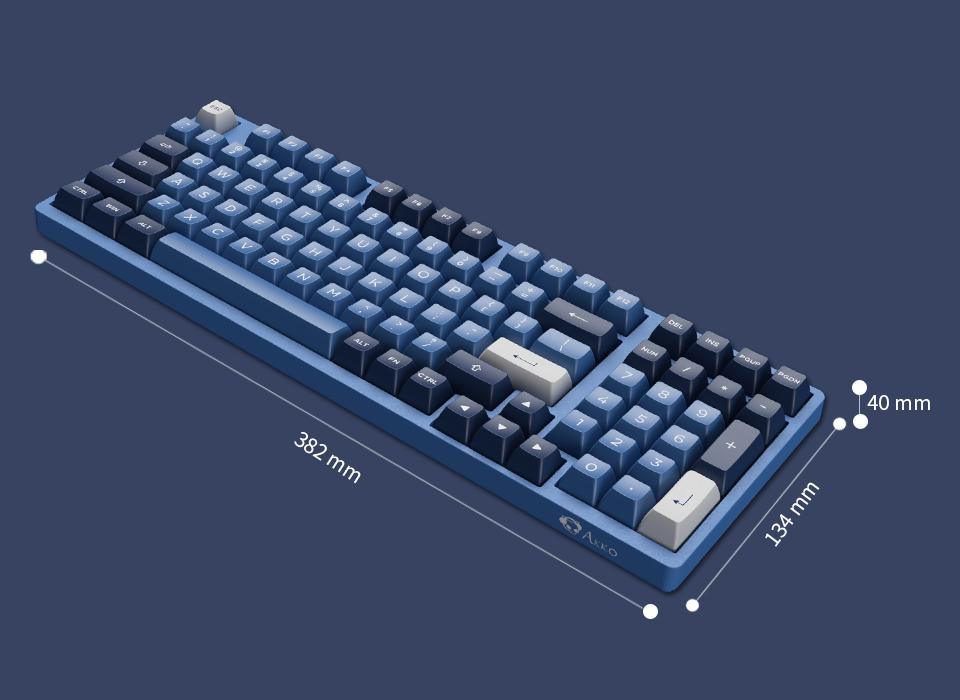 AKKO OCEAN STAR 3098B MECHANICAL KEYBOARD (AKKO SWITCH JELLY WHITE) - DataBlitz