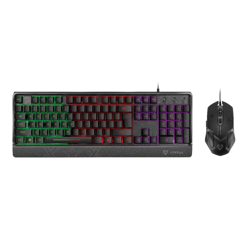 VERTUX ORION RAINBOW LED BACKLIT WIRED GAMING KEYBOARD & MOUSE (EN) - DataBlitz