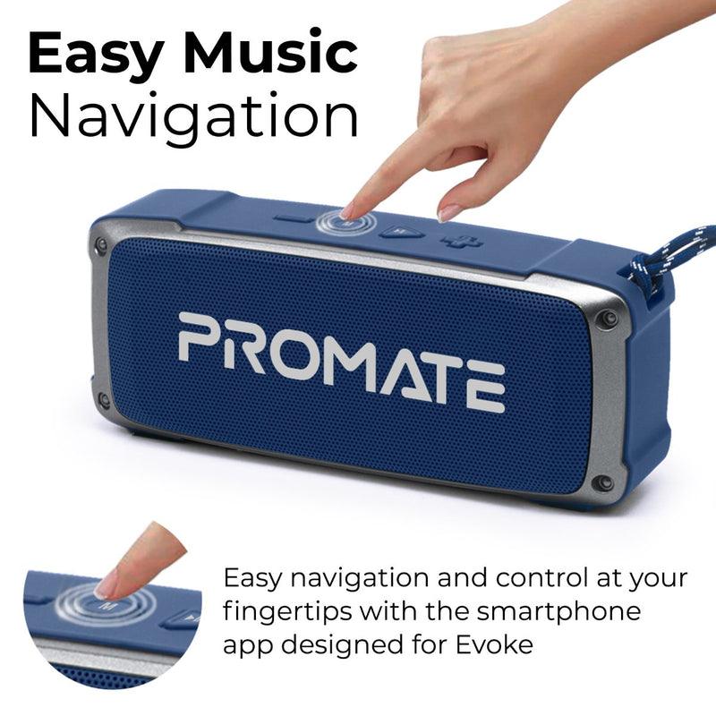 PROMATE Outbeat High Fidelity Rugged Wireless Speaker (Blue) - DataBlitz