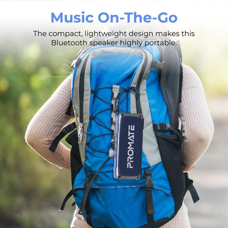 PROMATE Outbeat High Fidelity Rugged Wireless Speaker (Blue) - DataBlitz