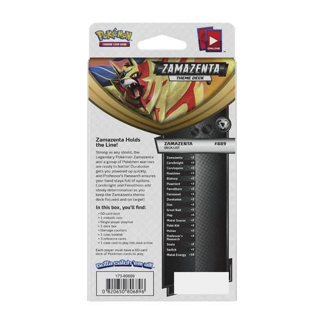 POKEMON TRADING CARD GAME SS2 SWORD & SHIELD REBEL CLASH (ZAMAZENTA) THEME DECK - DataBlitz