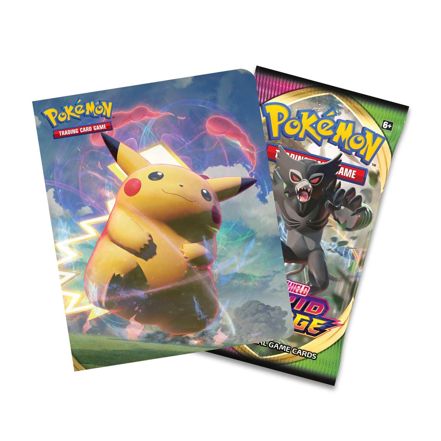 POKEMON TRADING CARD GAME SS4 SWORD & SHIELD VIVID VOLTAGE MINI PORTFOLIO HOLD 60 CARDS WITH 1 BOOSTER PACK - DataBlitz