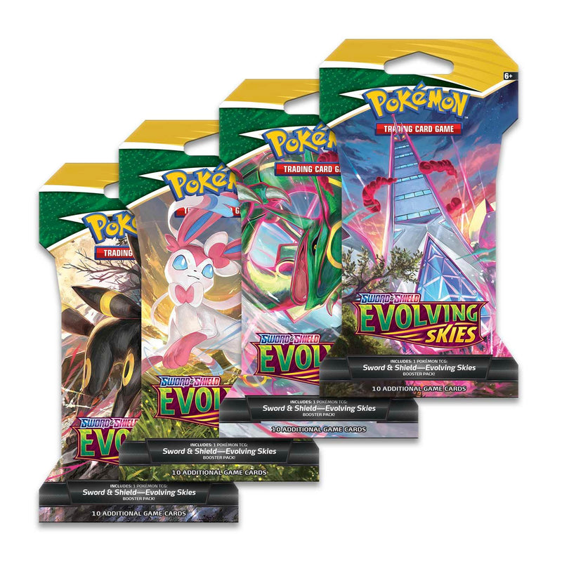 POKEMON TRADING CARD GAME SS7 SWORD & SHIELD EVOLVING SKIES BOOSTER (SLEEVED) (178-80878) (ONE RANDOM BOOSTER PACK) - DataBlitz