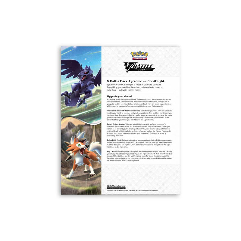 POKEMON TRADING CARD GAME V BATTLE DECK LYCANROC VS CORVIKNIGHT (290-80957) - DataBlitz