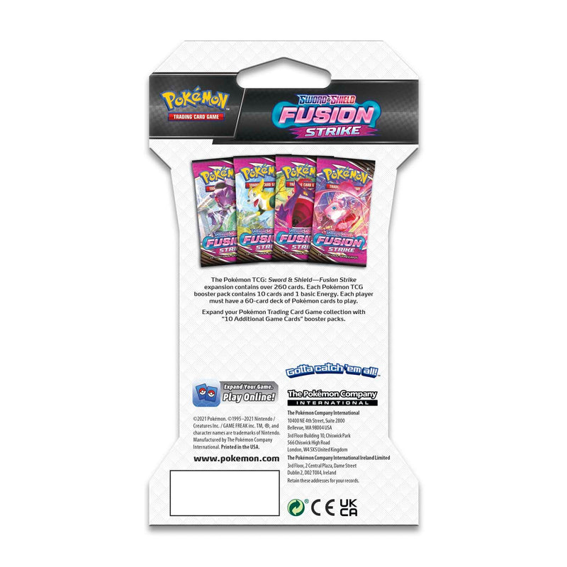 POKEMON TRADING CARD GAME SS8 SWORD & SHIELD FUSION STRIKE BOOSTER (SLEEVED) (179-80917)(ONE RANDOM BOOSTER PACK) - DataBlitz