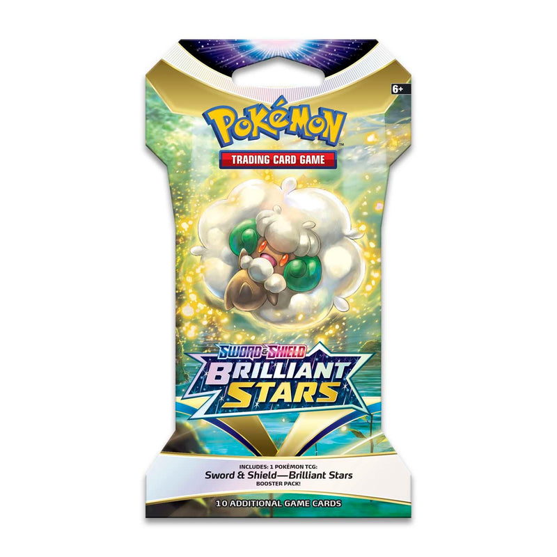 POKEMON TRADING CARD GAME SS9 SWORD & SHIELD BRILLIANT STARS BOOSTER (SLEEVED) (180-80997) (ONE RANDOM BOOSTER PACK) - DataBlitz