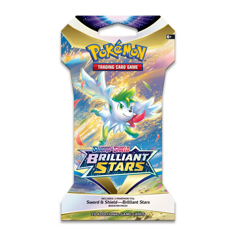 POKEMON TRADING CARD GAME SS9 SWORD & SHIELD BRILLIANT STARS BOOSTER (SLEEVED) (180-80997) (ONE RANDOM BOOSTER PACK) - DataBlitz