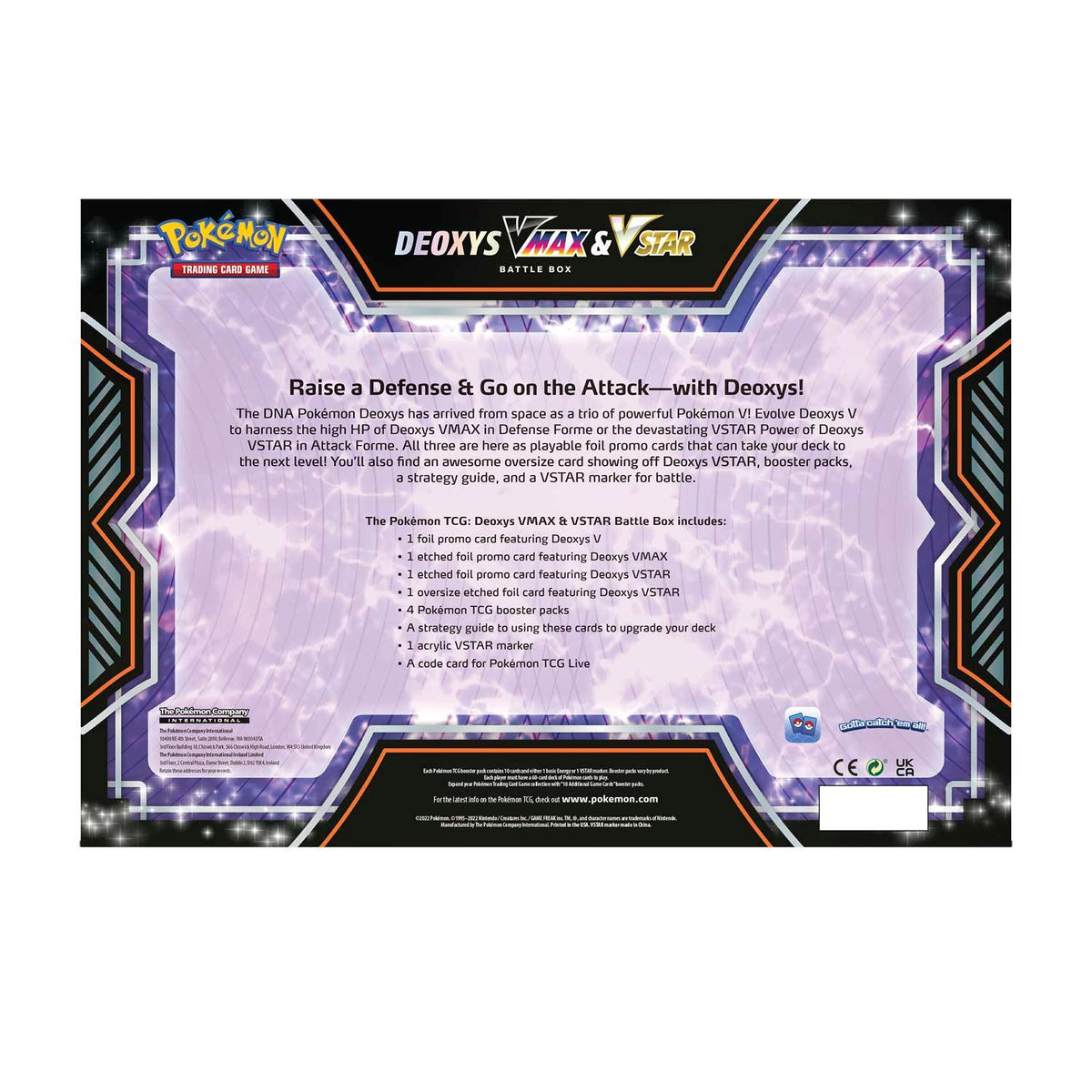 Pokemon Trading Card Game Deoxys Vmax Vstar Battle Box (290-85088) - DataBlitz