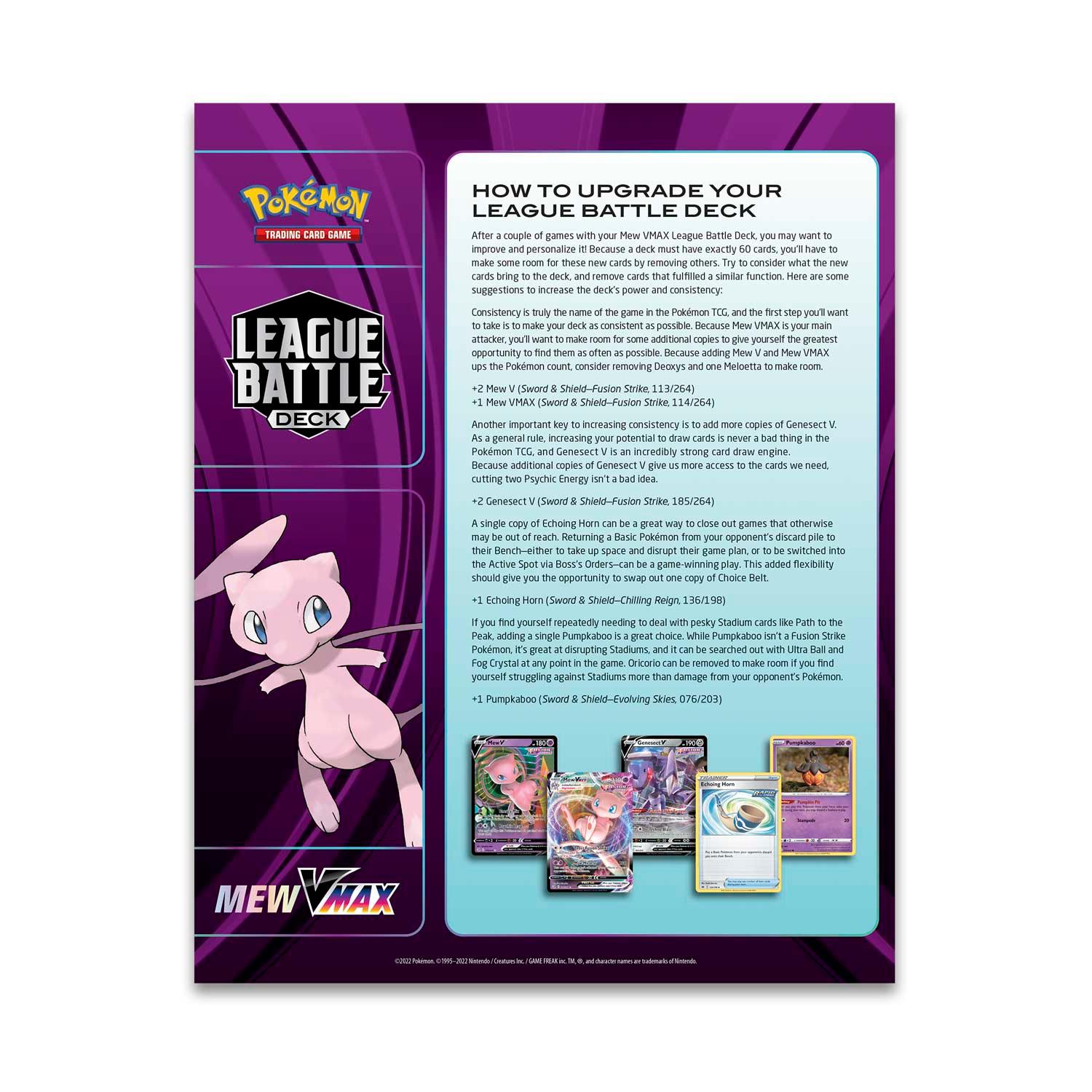Pokemon Trading Card Game League Battle Deck MEW VMAX (290-85112) - DataBlitz