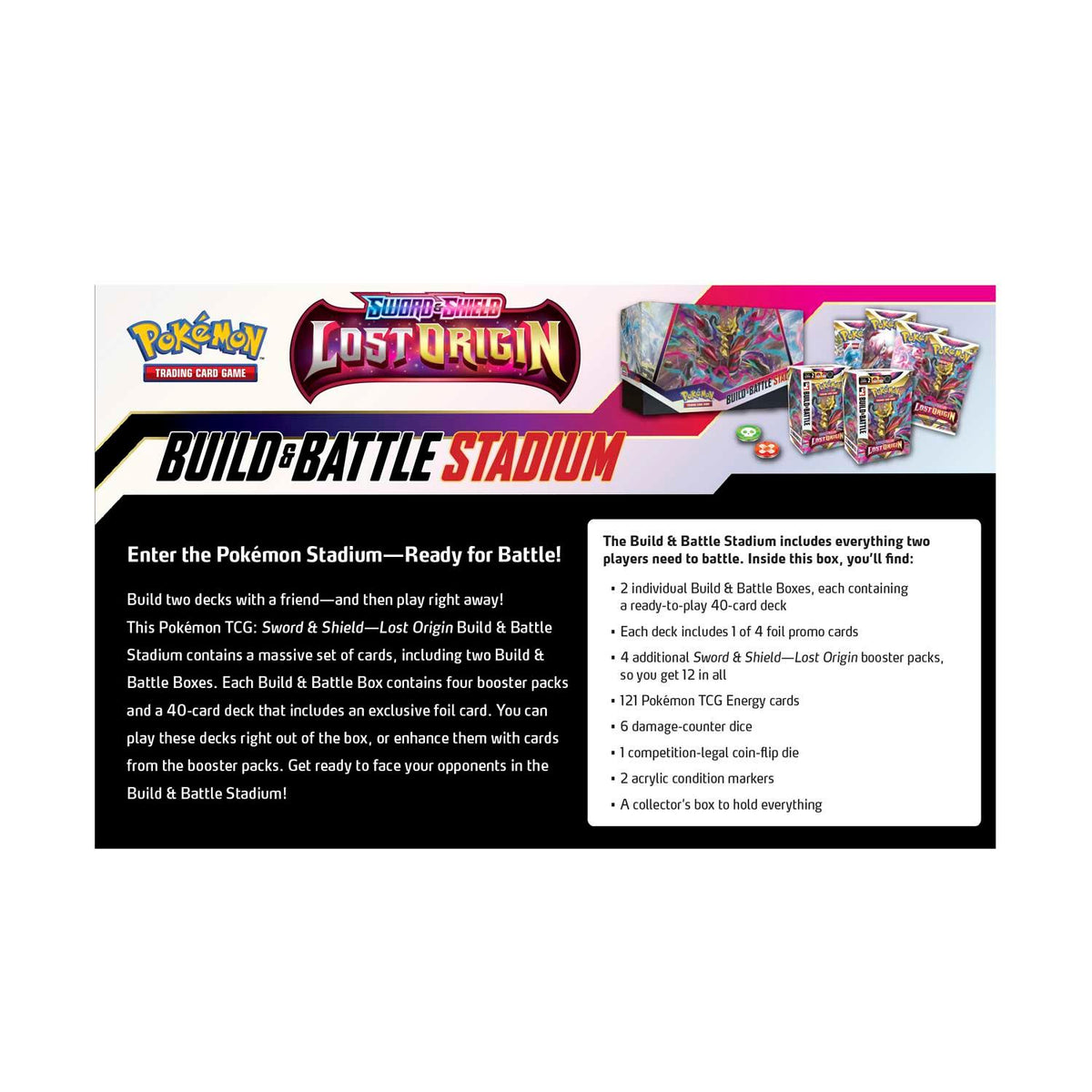 Pokemon Trading Card Game SS11 Sword & Shield Lost Origin Build & Battle Stadium Box (182-85072) - DataBlitz