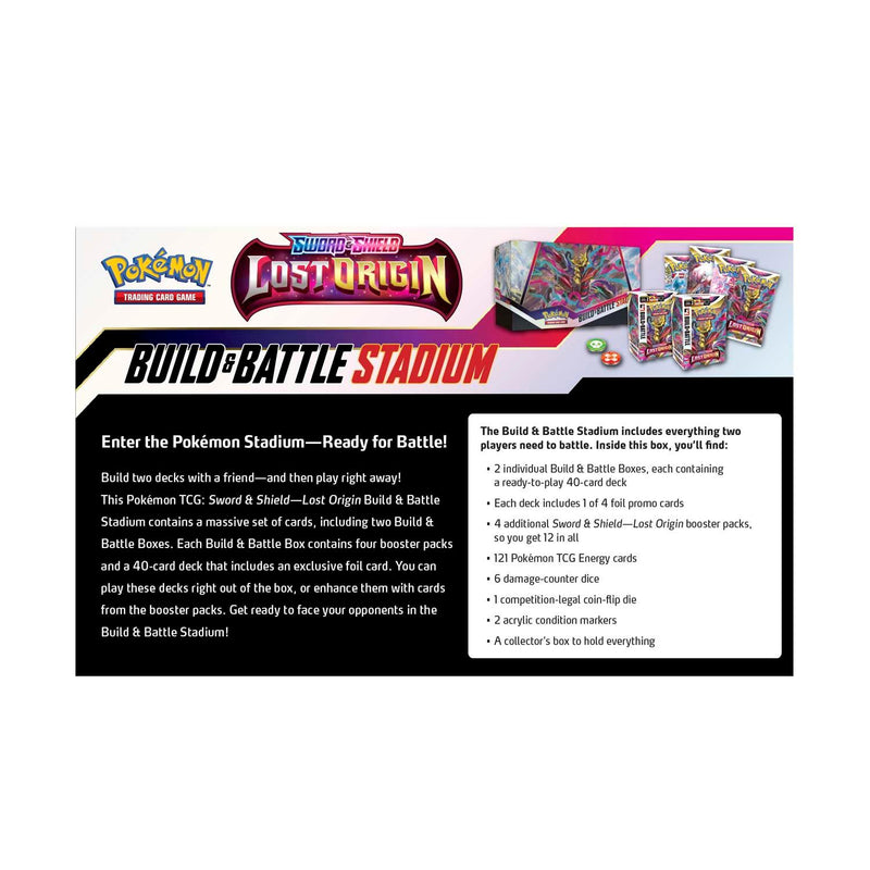 Pokemon Trading Card Game SS11 Sword & Shield Lost Origin Build & Battle Stadium Box (182-85072) - DataBlitz