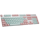 TAIHAO DOUBLE SHOT PBT KEYCAPS SET FOR CHERRY MX SWITCH (104-KEYS) (BABY MIAMI) (PINK/MINT) (C02BP201) - DataBlitz