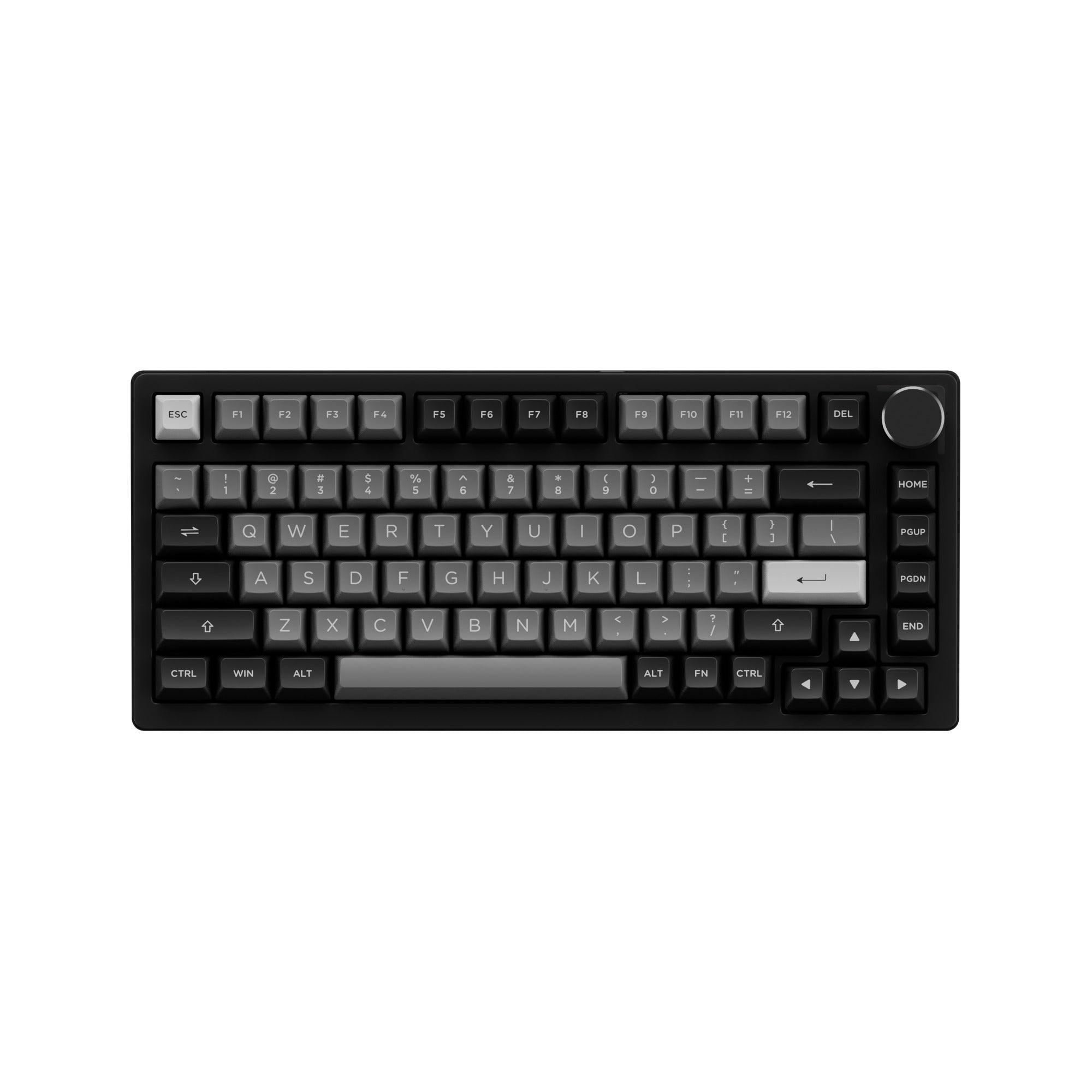 AKKO PC75B Plus Black & Silver RGB Mechanical Keyboard (AKKO CS Jelly Pink) - DataBlitz