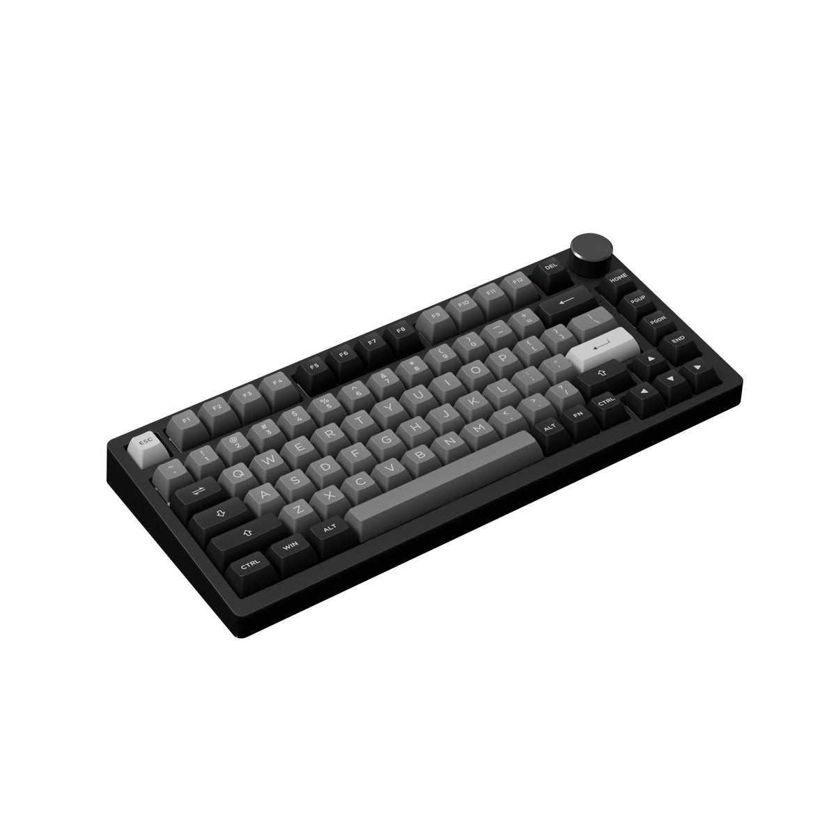 AKKO PC75B Plus Black & Silver RGB Mechanical Keyboard (AKKO CS Jelly Pink) - DataBlitz