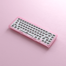 AKKO ACR67 RGB MECHANICAL KEYBOARD ACRYLIC DIY KIT WITH PCB AND COILED CABLE RGB BACKLIT 67-KEY (PINK) - DataBlitz